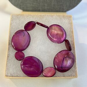 Jess David Purple Mother of Pearl Bracelet